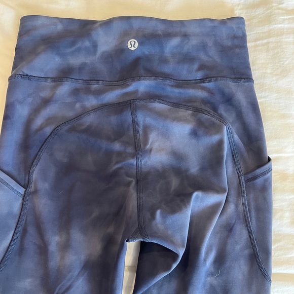Lululemon Fast and Free Leggings Diamond Dye